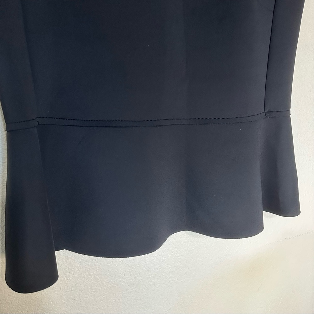COS Elegant Sleeveless Black Peplum Blouse with Zipper up back - Picture 4 of 5